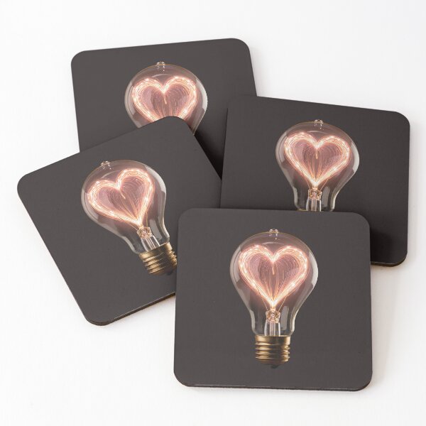 Item preview, Glowing Heart Light Bulb Aesthetic designed and sold by FireMelody.