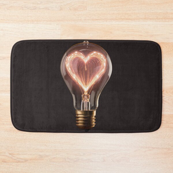 Item preview, Glowing Heart Light Bulb Aesthetic designed and sold by FireMelody.