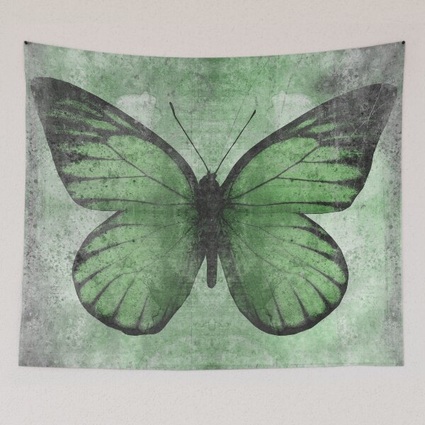 Item preview, Weathered Green Sawtooth Butterfly Wings Specimen Entomology Study designed and sold by Ghoul Enterprises.