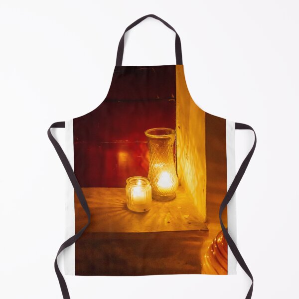 Item preview, Warm Candlelight On Windowsill With Glass Vase And Jar Candles At Night, Soft Glow designed and sold by Nmallia.