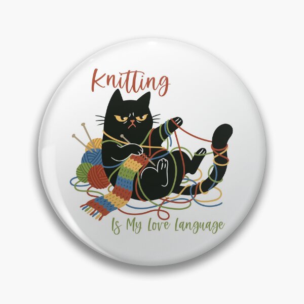 Item preview, Knitting Is My Love Language - Funny Crumpy Cat Tangled in Yarn designed and sold by PCStudio57.