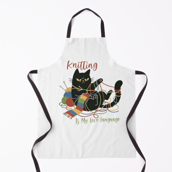 Item preview, Knitting Is My Love Language - Funny Crumpy Cat Tangled in Yarn designed and sold by PCStudio57.