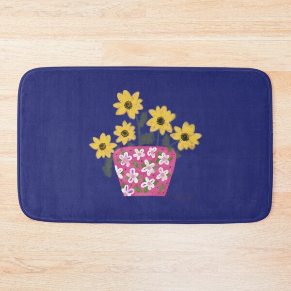 Item preview, Happy Sunflowers In A Pink Floral Vase 2. designed and sold by SalsySafrano.