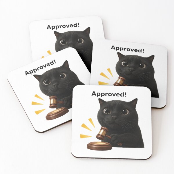 Item preview, Approved! Black Cat Judge With Gavel designed and sold by EgoSovereign.