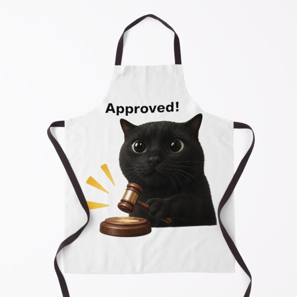 Item preview, Approved! Black Cat Judge With Gavel designed and sold by EgoSovereign.