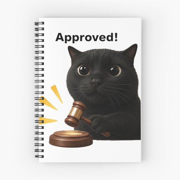 Item preview, Approved! Black Cat Judge With Gavel designed and sold by EgoSovereign.