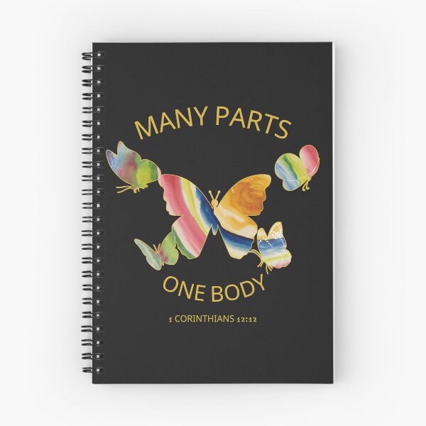 Item preview, Corinthians 12:12 | One Body Series | Christian Butterfly Art – Many Parts One Body designed and sold by KittenAndCo.