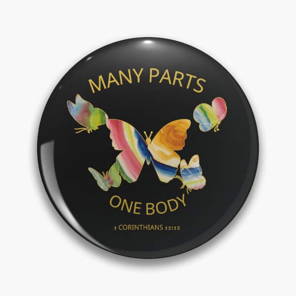 Item preview, Corinthians 12:12 | One Body Series | Christian Butterfly Art – Many Parts One Body designed and sold by KittenAndCo.