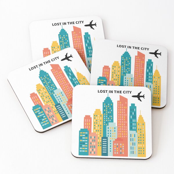 Item preview, Lost In The City - Minimalist Urban Skyline Aesthetic designed and sold by ArtisanPrintHk.