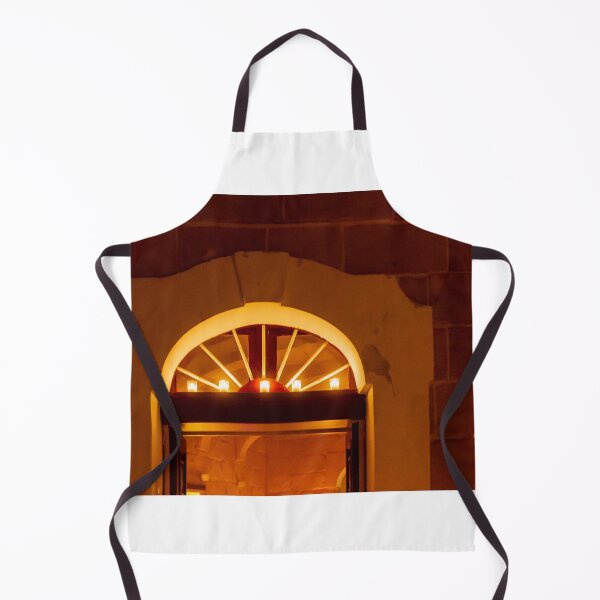 Item preview, Warm Candlelit Arch Doorway With Amber Glow Inside A Brick Building designed and sold by Nmallia.