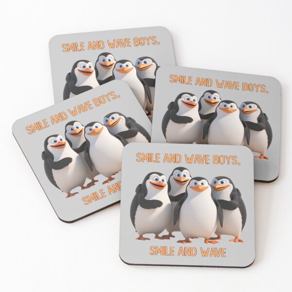 Item preview, Penguins smile and wave designed and sold by hitNmiss.