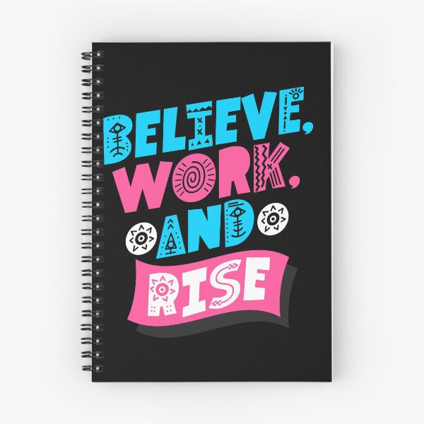 Item preview, Believe Work and Rise Motivational T-Shirt, Success Mindset designed and sold by vec4u.