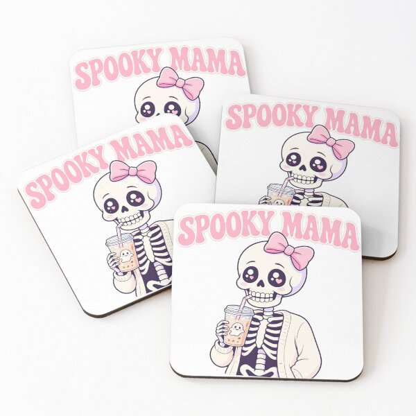 Item preview, RETRO SPOOKY MAMA SKELETON COFFEE  designed and sold by EasyTake.
