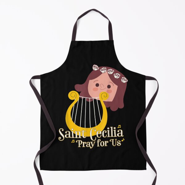 Item preview, St Cecilia Patron Saint of Musicians Harp Catholic designed and sold by geronkagogo.