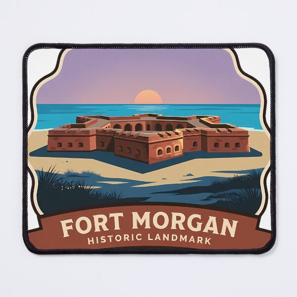 Item preview, Fort Morgan Historic Landmark Gulf Shores Alabama Sticker designed and sold by DetourDgn.