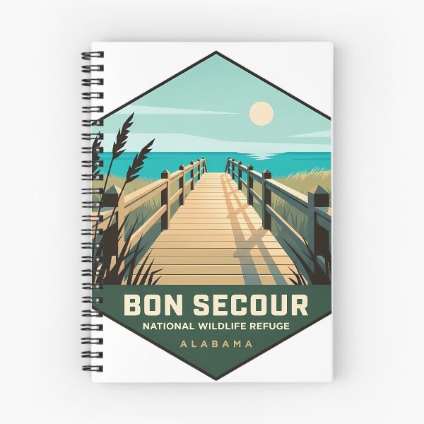 Item preview, Bon Secour National Wildlife Refuge Alabama Boardwalk Sticker designed and sold by DetourDgn.