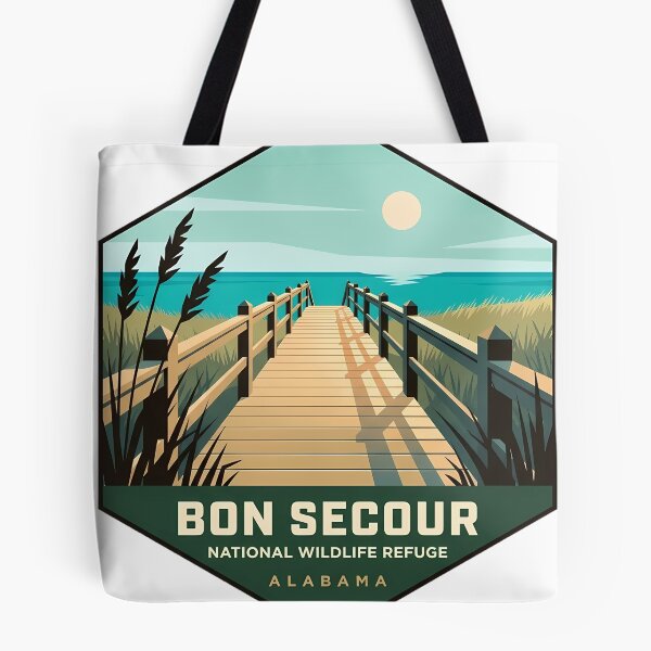Item preview, Bon Secour National Wildlife Refuge Alabama Boardwalk Sticker designed and sold by DetourDgn.
