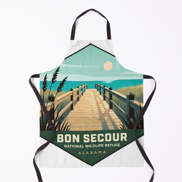 Item preview, Bon Secour National Wildlife Refuge Alabama Boardwalk Sticker designed and sold by DetourDgn.