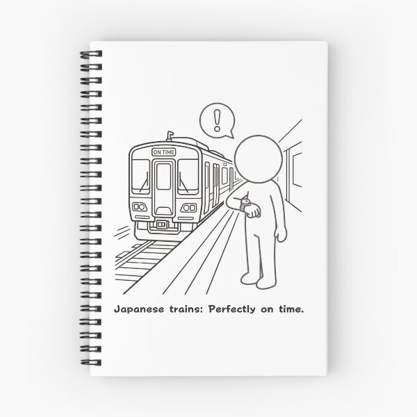 Item preview, Japan Trains Perfectly On Time - Japanese Train Punctuality Pictogram designed and sold by japan-picto.