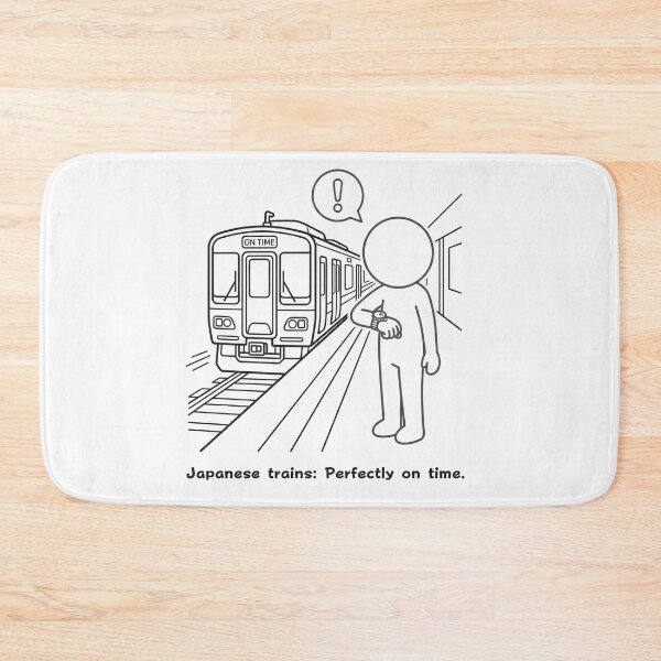 Item preview, Japan Trains Perfectly On Time - Japanese Train Punctuality Pictogram designed and sold by japan-picto.