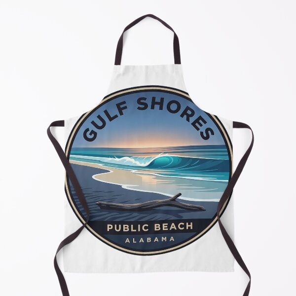 Item preview, Gulf Shores Public Beach Alabama Blue Hour Circular Badge Sticker designed and sold by DetourDgn.