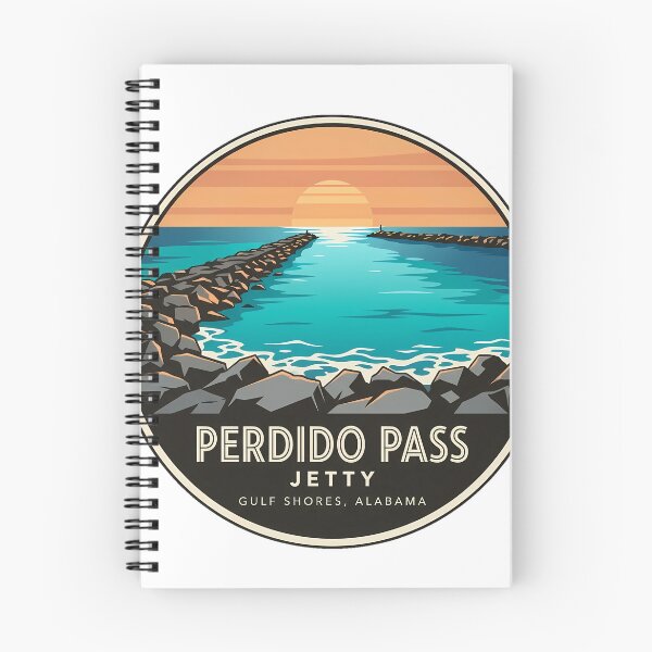 Item preview, Perdido Pass Jetty Gulf Shores Alabama Sunset Sticker designed and sold by DetourDgn.