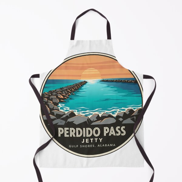 Item preview, Perdido Pass Jetty Gulf Shores Alabama Sunset Sticker designed and sold by DetourDgn.