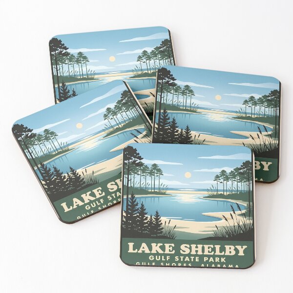 Item preview, Lake Shelby Gulf State Park Gulf Shores Alabama Sticker designed and sold by DetourDgn.