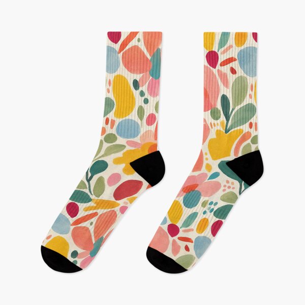 Item preview, Colorful Abstract Floral Cutout Seamless Pattern designed and sold by SayMaria.