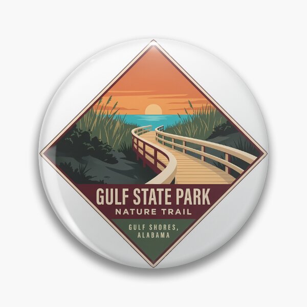 Item preview, Gulf State Park Nature Trail Gulf Shores Alabama Diamond Sticker designed and sold by DetourDgn.