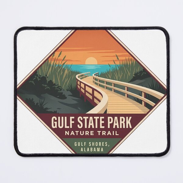 Item preview, Gulf State Park Nature Trail Gulf Shores Alabama Diamond Sticker designed and sold by DetourDgn.
