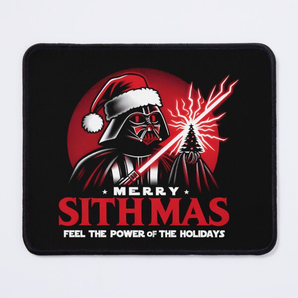 Item preview, Merry Sithmas Darth Vader Santa Christmas Graphic designed and sold by RobynPeckArt.