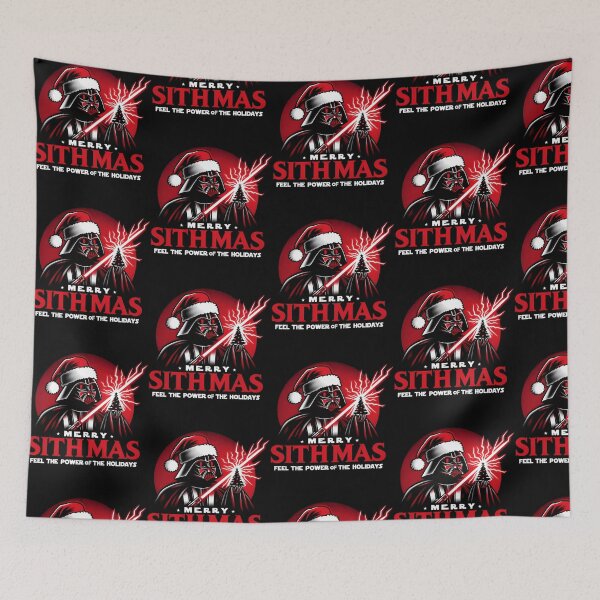 Item preview, Merry Sithmas Darth Vader Santa Christmas Graphic designed and sold by RobynPeckArt.