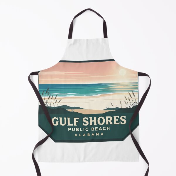 Item preview, Gulf Shores Public Beach Alabama Panoramic Horizon Badge Sticker designed and sold by DetourDgn.