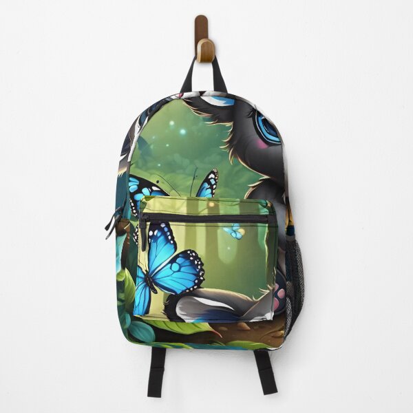 Item preview, Big Blue-Eyed Cub Surrounded by Forest Butterflies designed and sold by CASASIS_MERCH.