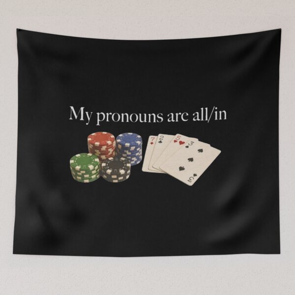 Item preview, My Pronouns Are Allin designed and sold by Pushsatxx.