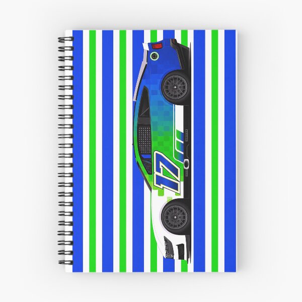 Item preview, #17 Chris Buescher Green & Blue Stock Car designed and sold by PitWallArt.