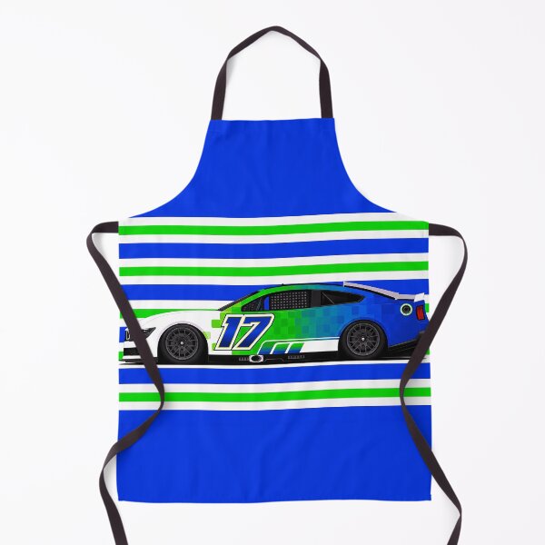 Item preview, #17 Chris Buescher Green & Blue Stock Car designed and sold by PitWallArt.