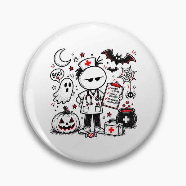 Item preview, Halloween Nurse T-shirt – Calming Fears and Healing Bumps designed and sold by J-Impression.