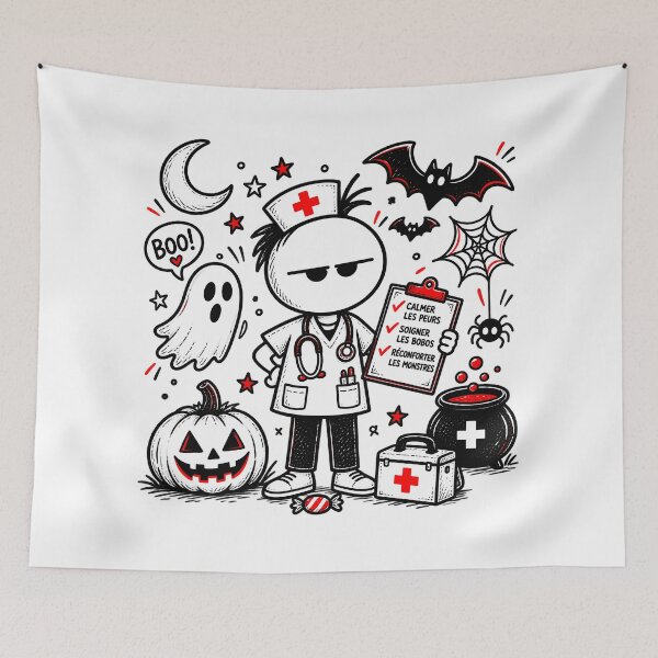Item preview, Halloween Nurse T-shirt – Calming Fears and Healing Bumps designed and sold by J-Impression.