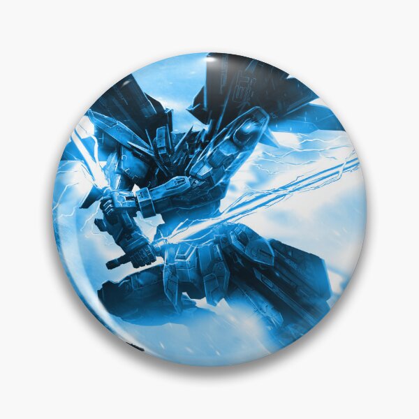 Item preview, blue frame Freedom Gundam seed on space full blast mode attack digital hand artwork designed and sold by sabartgunpla.