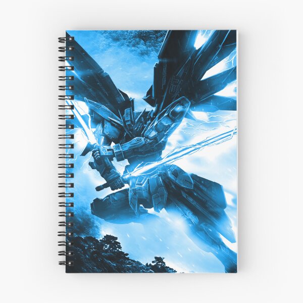 Item preview, blue frame Freedom Gundam seed on space full blast mode attack digital hand artwork designed and sold by sabartgunpla.