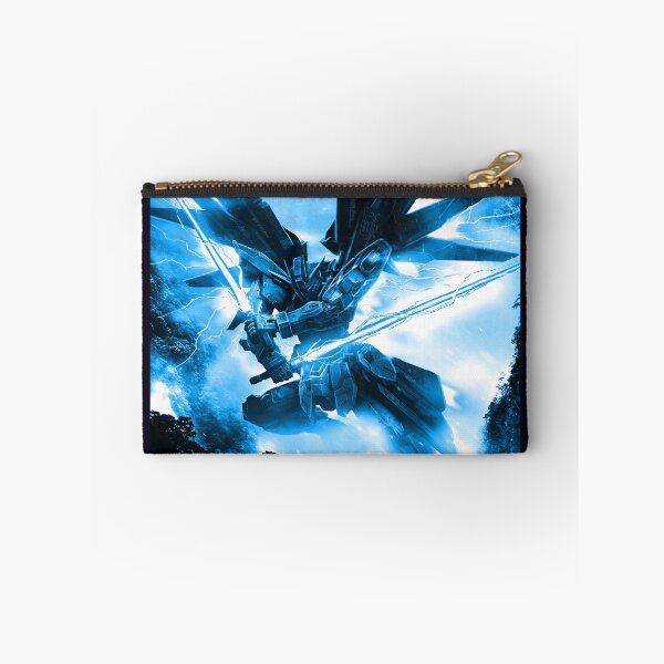 Item preview, blue frame Freedom Gundam seed on space full blast mode attack digital hand artwork designed and sold by sabartgunpla.