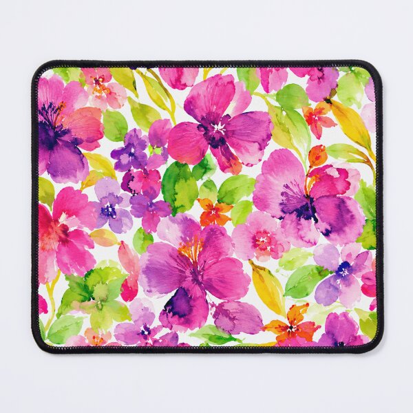 Item preview, Vibrant Pink Watercolor Floral Seamless Pattern designed and sold by SayMaria.
