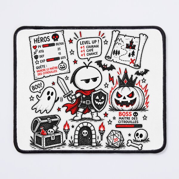 Item preview, Halloween RPG T-shirt – Heroes vs. the Pumpkin Master designed and sold by J-Impression.
