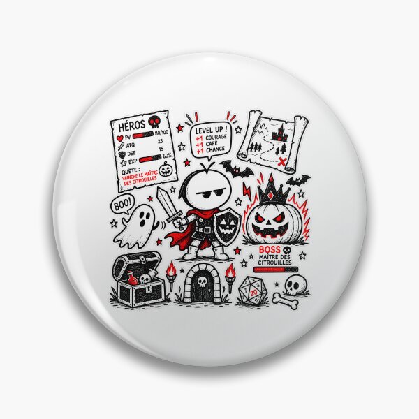 Artikelvorschau, Halloween-Rollenspiel-T-Shirt – Helden gegen den Kürbismeister entworfen und verkauft von J-Impression.
