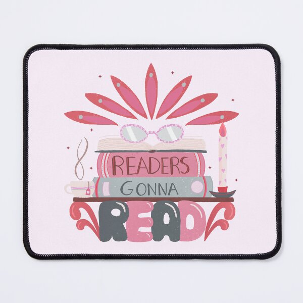 Item preview, Readers Gonna Read - Pink Retro Lettering & Tea designed and sold by Home Cyn Home.