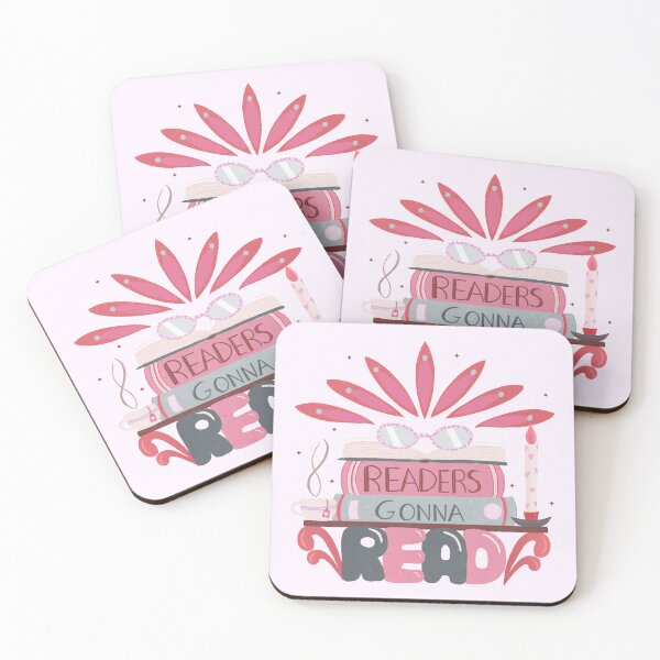 Item preview, Readers Gonna Read - Pink Retro Lettering & Tea designed and sold by Home Cyn Home.