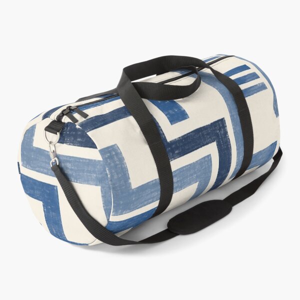 Item preview, Coastal Blue Interlocking Broken Lines designed and sold by Thanat Pattern Studio.