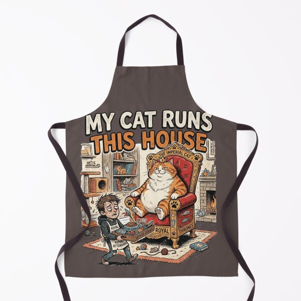 Item preview, My Cat Runs This House – Funny Cat Owner Boss Cat Design designed and sold by RajDeals.